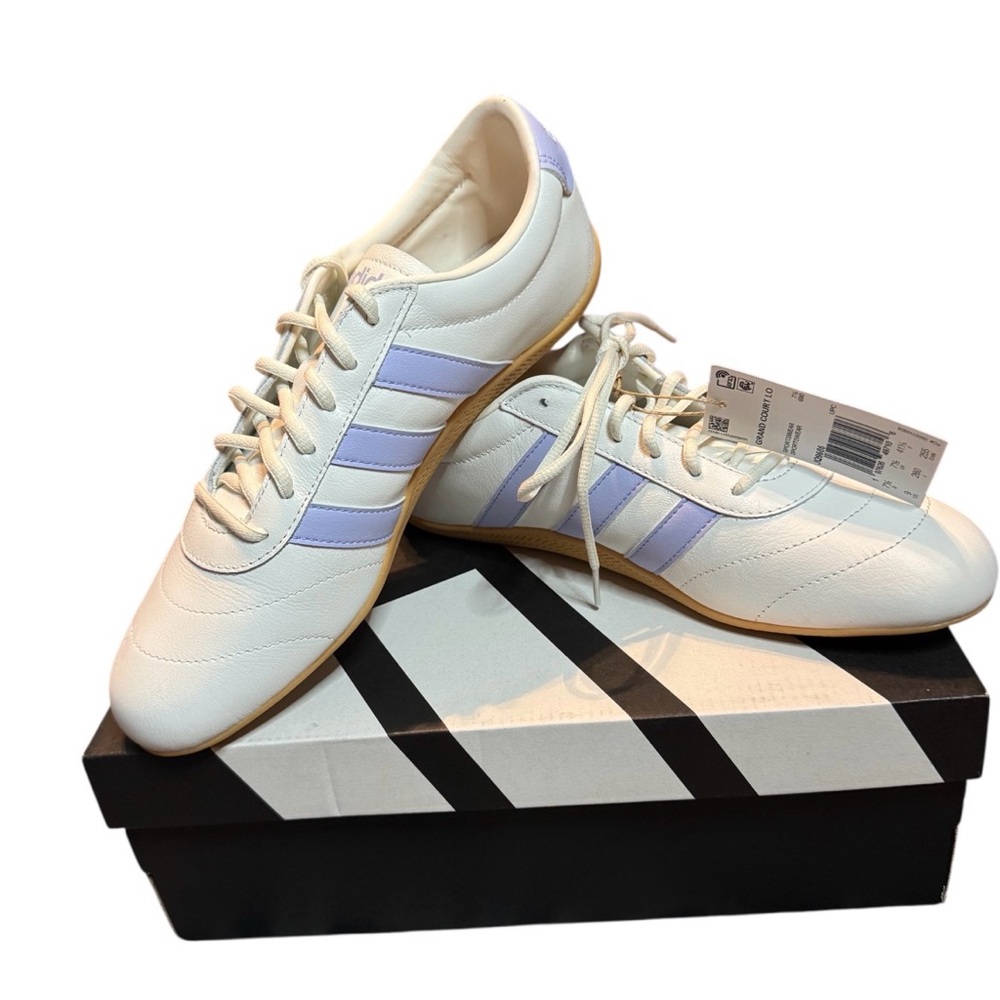 Adidas Grand Court Lo shoes purple/white women’s 9 nib